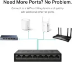 TP-Link Litewave 8 Port Gigabit Ethernet Switch | Desktop Ethernet Splitter | Plastic Case | Unshielded Network Switch | Plug & Play | Fanless Quiet | Unmanaged LS1008G - Image 2