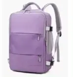 PURPLE Laptop Backpack - Accommodates Up to 15.6" Laptops & Tablets - Waterproof - Heavily Padded for Sensitive Electronics Protection -  USB Charging Port - Inner Pockets for Wet & Dry Laundry - Luggage Strap -Multifunctional for Hiking , Gym , Travel - Image 3