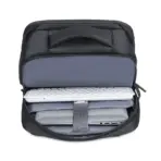 Business Slim Formal Laptop Backpack for up to 15.6 Inch - Durable Oxford Textile - USB Charging Port - Organized Compartments - Waterproof - Heavily Padded for Sensitive Electronics Impact Protection - BLACK - Image 14