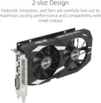ASUS Dual NVIDIA GeForce RTX 3050 6GB OC Edition Gaming Graphics Card - PCIe 4.0, 6GB GDDR6 Memory, HDMI 2.1, DisplayPort 1.4a, 2-Slot Design, Axial-tech Fan Design, 0dB Technology, Steel Bracket - Image 3