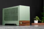 Fractal Terra Graphite Mini-ITX Case With Solid Walnut Front, 8mm Aluminum Panel, PCIe 4.0 Riser, Adjustable Spine, 322mm GPU Support, SFX PSU, Dual SSD Mounts ~ FD-C-TER1N-01v - Image 10