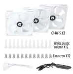  Thermalright TL-C14W-S X3 , 140mm PWM ARGB Fans, Triple Pack, Customizable Lighting, Static Pressure Addressable RGB, Motherboard SYNC with 5V-3PIN, up to 1500 RPM , 74.3 CFM (MAX) | WHITE - Image 7