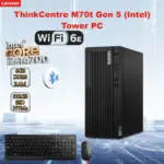 LENOVO ThinkCentre M70t Gen 5 Desktop Intel® Core i7-14700 | 8GB DDR5 RAM ; 512 SSD NVMe® | Intel® UHD Graphics 770 | DOS | Intel® vPro® Enterprise | Wi-Fi® 6E + BT5.3 + Ethernet | Wired Mouse &  Keyboard Included | BLACK | 1 YEAR WARRANTY