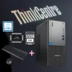 ThinkCentre neo 50t Gen 5 Intel® Core i3-14100 | Intel® UHD Graphics 730 | 8GB DDR5 RAM ;  512GB SSD ; DOS | 3-in-1 Card Reader | HD Speakers | USB Calliope Keyboard Eng. Ara + Mouse | Ethernet , NO Wi-Fi  , No Bluetooth | Black ~ 2 YEAR WARRANTY