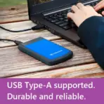 Transcend 2TB StoreJet Portable External Hard Drive USB 3.0 , Encryption Enabled , Slip & Shock Resistant Outer Shell 25H3 Military-grade , Windows Mac & Linux | Purple TS2TSJ25H3P - Image 3