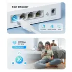 CUDY WR300 300 Mbps N300 Multi-Mode Wi-Fi Router with 4 Fast Ethernet Ports - Connect up to 30 Devices Wirelessly - Cudy App - Covers 90 m² - Router/AP/RE/WISP/Client/Mesh Modes - VPN Client of WireGuard, PPTP, L2TP | NO WARRANTY - Image 3