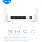 CUDY WR300 300 Mbps N300 Multi-Mode Wi-Fi Router with 4 Fast Ethernet Ports - Connect up to 30 Devices Wirelessly - Cudy App - Covers 90 m² - Router/AP/RE/WISP/Client/Mesh Modes - VPN Client of WireGuard, PPTP, L2TP | NO WARRANTY - Image 5