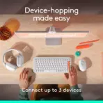 Logitech POP Bluetooth Wireless Mouse with Emoji Customizable Button - SilentTouch Clicks- Connect up to 3 devices - 10 meters Wireless Range -  SmartWheel Scrolling -  Compatible with Windows®, macOS, ChromeOS™,  iPadOS, Microsoft Surface | Off-white - Image 7