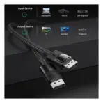 ULTRA HD 8K DISPLAYPORT 1.4 MALE TO MALE CABLE UGREEN DP114 - 80391 - Image 9