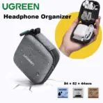 UGREEN Headphone Organizer Mini Shockproof Carrying Case - Travel Pouch For AirPods, Bose, Beats, Sony, Wireless Earbuds, USB Cable, Flash Drive, Charger, Adapter, SD Card ; 84×82×44mm ; 100g | LP128-70577