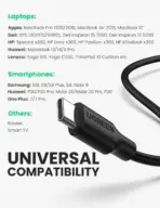 UGREEN SATA to USB C Adapter Cable for 2.5" SSD and HDD Hard Drive Connector 5Gbps Support SATA III UASP Thunderbolt 3 Compatible with Samsung Seagate WD Hitachi Toshiba, MacBook Pro/Air | 70610 - Image 4