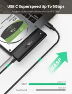 UGREEN SATA to USB C Adapter Cable for 2.5" SSD and HDD Hard Drive Connector 5Gbps Support SATA III UASP Thunderbolt 3 Compatible with Samsung Seagate WD Hitachi Toshiba, MacBook Pro/Air | 70610 - Image 2
