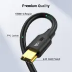 UGREEN USB 2.0 A Male To Mini USB Cable 5 Pin Male ; 2 meters | 30472 - Image 3