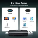 UGREEN SD Card Reader USB 3.0 USB C Memory Card Reader OTG Card Adapter for SD Micro SD SDHC SDXC MMC Card Compatible with MacBook Pro Air Mi Galaxy S20 iPad Pro 2020 Surface Pro Computer Laptop | 80191 - Image 5