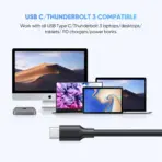 UGREEN USB C to USB 3.0 Micro B Cable, Fast Charging and Data Sync Transfer Cord, Compatible with Samsung Galaxy S5 Note 3 Seagate WD Toshiba External Hard Drive Camera, 1 meter | 20103 - Image 5