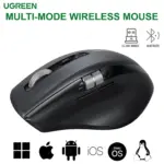 UGREEN M751 Wireless Mouse, Bluetooth & 2.4G Master Computer Mouse with Ultra-Fast Scrolling, 5-Level up to 5K DPI, Silent, Connects Up to 3 Devices, 6 Buttons, 10M Connection | BLACK ~ 45792
