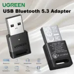 UGREEN USB Bluetooth 5.3 Adapter for PC Accessories - Plug & Play on Windows 11/10/8.1 | Connect Up to 5 Devices | Bluetooth Receiver & Transmitter for Keyboard, Mouse, Headphones, Speakers, Printer | CM591-35995