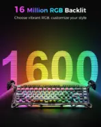 GravaStar Mercury V75 Pro Hall Effect Gaming Keyboard With Gateron HE Magnetic Jade Switch, 8000Hz Polling Rate, 0.005mm Precision, 256K Scan Rate, Adjustable Actuation, Rapid Trigger, RGB Lighting, Semi-Aluminum Build | Cyberpunk - Image 5