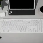 Keychron B1 Pro Ultra-Slim Full-Size Wireless Keyboard, 100% Layout, Bluetooth 5.2 & 2.4 GHz, 8-Month Battery Life, USB-C Wired, Mac/Windows/Linux Compatible, Ivory White
