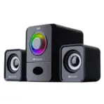 Kisonli U-2900BT 2.1 USB Computer Speakers with Bluetooth 5.0, Subwoofer, AUX, Colorful LED Lights, Touch Control, and USB Power Supply for Home Theater, Outdoor, and Gaming - Image 6