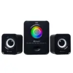 Kisonli U-2900BT 2.1 USB Computer Speakers with Bluetooth 5.0, Subwoofer, AUX, Colorful LED Lights, Touch Control, and USB Power Supply for Home Theater, Outdoor, and Gaming - Image 5