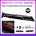 Thermalright TR-GCSF Graphics Card GPU Brace Support Holder with ARGB Lighting, Metal Frame, Adjustable Length, 5V ARGB Lighting - Image 2