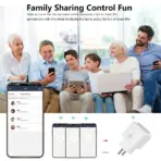 Smart Plug WiFi Socket EU 16A Power Monitor Timing Function Tuya SmartLife APP Control Works With Alexa Google Assistant - Image 5
