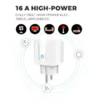 Smart Plug WiFi Socket EU 16A Power Monitor Timing Function Tuya SmartLife APP Control Works With Alexa Google Assistant - Image 4