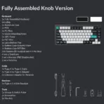 Keychron Q1 Max Hotswap Wireless RGB Mechanical Keyboard with Knob 75% Layout (84 Keys) , Aluminum Frame , 2.4 GHz Wireless Connection or Bluetooth 5.1 or Type-C wired Connectivity , Gateron Jupiter Red Switches , KSA Double-shot PBT Keycaps , Windows Mac OS | Q1M-M1 - Image 11