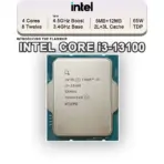 CPU Intel Core i3-13100 13th Gen Desktop Processor 4 cores (4 P-cores + 0 E-cores) 8-Threads 12MB Cache, up to 4.5 GHz ; 60 W Raptor Lake Processor Base Power ;  110W Maximum Turbo Power | TRAY ~ PULL-OUT - Image 2