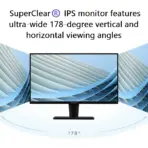 ViewSonic VA2736-H 27 inch Full HD Monitor - 120Hz, IPS Technology, 1ms Response, Borderless Design, Low Blue Light and Flicker-Free Technology ; Tilt Adjustable ; VGA , HDMI 1.4 , Audio Out Connectivity - Image 2