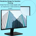 ViewSonic VA2736-H 27 inch Full HD Monitor - 120Hz, IPS Technology, 1ms Response, Borderless Design, Low Blue Light and Flicker-Free Technology ; Tilt Adjustable ; VGA , HDMI 1.4 , Audio Out Connectivity - Image 5