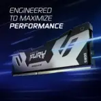 Kingston Fury Renegade 16GB DDR5 7600MT/s Desktop RAM With CL38 Timing 1.45V , Intel XMP 3.0 And AMD EXPO Support, Aluminium Heat Spreader, High-Speed Gaming Memory | Silver/Black ~ KF576C38RS-16  - Image 2