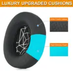 Replacement Ear Pads Cushion Compatible with SteelSeries Arctis 3 / Arctis 5 / Arctis 7 Arctis 9 / Arctis 1 / Arctis Pro Lossless Wireless Gaming Headset (Black_Gray) - Image 4