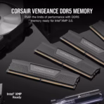 CORSAIR VENGEANCE® 32GB RAM Kit (2x 16GB) DDR5 6000MT/s CL38 1.35V  Memory With XMP 3.0 Profiles, Onboard Voltage Regulation, Aluminum Heatspreader , Intel XMP 3.0 Ready , AMD EXPO Compatible | CMK32GX5M2D6000C38 - Image 3