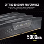 CORSAIR VENGEANCE® 32GB RAM Kit (2x 16GB) DDR5 6000MT/s CL38 1.35V  Memory With XMP 3.0 Profiles, Onboard Voltage Regulation, Aluminum Heatspreader , Intel XMP 3.0 Ready , AMD EXPO Compatible | CMK32GX5M2D6000C38 - Image 2