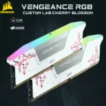 Vengeance RGB Custom Lab Cherry Blossom DDR5 RAM 32GB Kit (2x16GB) 6000MHz CL30 1.40V (PC5 48000) 288-Pin AMD EXPO / Intel XMP 3.0 Compatible Computer Memory | WHITE CMH32GX5M2B6000Z30WCB