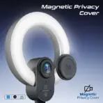 2K Ultra-HD Webcam With Built-In Mic, 5.5" Ring Light, 90° Wide-Angle Lens, Digital Zoom, Sony Advanced Sensor & Detachable Tripod | 1080p@60FPS | Magnetic Privacy Cover - Image 5