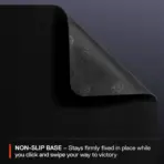 SteelSeries QcK Heavy Large Extra Thick Micro-Woven Gaming Mousepad – 450x400x6mm – Non-Slip Rubber Base, Maximum Wrist Comfort, Precision Tracking & Pro Esports Approved | BLACK  - Image 4