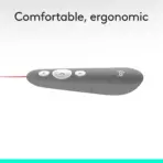 Logitech R500s Laser Presentation Remote With Red Laser Pointer, Bluetooth & USB-A Receiver, 20m Range, Customizable Buttons Via Logi Options+, Windows macOS ChromeOS iOS Android - Image 4