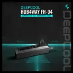DEEPCOOL FH-04 PWM Fan Hub, Supports up to 4 Fans (3-pin or 4-pin), Occupying only One 4-pin Motherboard Header (System Fan or CPU Fan)