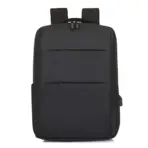 Business Slim Formal Laptop Backpack for up to 15.6 Inch - Durable Oxford Textile - USB Charging Port - Organized Compartments - Waterproof - Heavily Padded for Sensitive Electronics Impact Protection - BLACK - Image 17