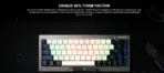 GAMDIAS HERMES M4 HYBRID MECHANICAL 60% GAMING KEYBOARD WITH RED SWITCH | WIRELESS or WIRED CONNECTIVITY | DUAL COLOR WAY KEY CAPS | ANTI-GHOSTING WITH N-KEY ROLLOVER | SOFTWARE MACRO KEYS | METAL PANEL FINISH - Image 9