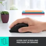 Logitech Marathon Mouse M705 Wireless Optical Mouse With 36Mo Battery, Hyper-Fast Scroll, 2.4GHz Unifying USB Receiver, 5 Customizable Buttons, Ergonomic Design, for Windows - macOS - Chromebook | Black - Image 3