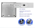 Cash Register Drawer with Under Counter Mounting Bracket - 420mm Black Drawer for POS, 5 Bill 8 Coin Compartment, Fully Removable 2 Tier Cash Tray, 24V RJ11 Key-Lock, Double Media Slot - Image 4