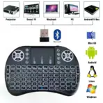 Keyboard & Remote Control  for Smart TV, IPTV, PS4, PC, Pad -  With  Touchpad -  Mini Wireless Backlit Multimedia KeyBoard 2.4GHz USB Rechargeable  - Image 7