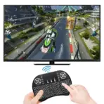 Keyboard & Remote Control  for Smart TV, IPTV, PS4, PC, Pad -  With  Touchpad -  Mini Wireless Backlit Multimedia KeyBoard 2.4GHz USB Rechargeable  - Image 4