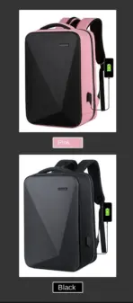 Laptop Backpack 15.6" Anti-Theft Pin Lock - Waterproof  - Shockproof - USB Charging Port - 30X17X44cm -   Suitable For College , Travel , Gaming Pack , Student Schoolbag - BLACK - Image 26