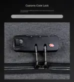 Laptop Backpack 15.6" Anti-Theft Pin Lock - Waterproof  - Shockproof - USB Charging Port - 30X17X44cm -   Suitable For College , Travel , Gaming Pack , Student Schoolbag - BLACK - Image 20