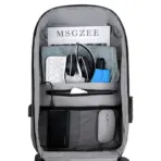 Laptop Backpack 15.6" Anti-Theft Pin Lock - Waterproof  - Shockproof - USB Charging Port - 30X17X44cm -   Suitable For College , Travel , Gaming Pack , Student Schoolbag - BLACK - Image 12